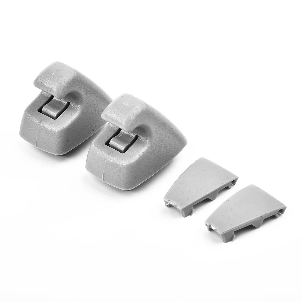 2x Car Sun Visor Clip Gray Sun Visor Support Clip Retainer Bracket Hook For -GM -Chevrolet -Opel 95994975 -Cruze -Sonic Spark