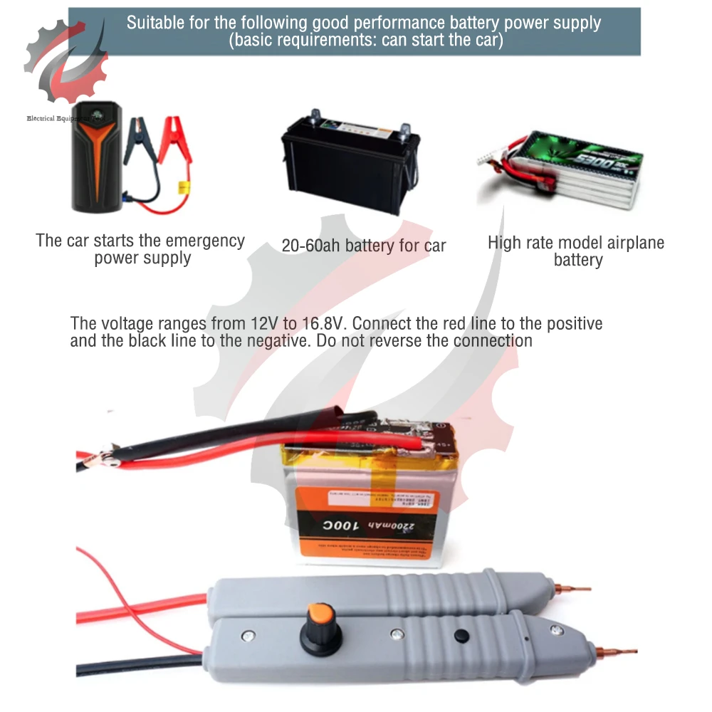 12V 99 Gears Stepless Adjustable Integrated Type Spot Welding Pen Accessory for 18650 Battery Spot Welding Machine Spot Welder