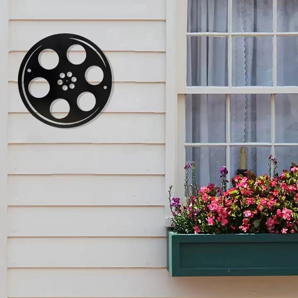 

Movie Scroll Wall Decor Iron Pendant for Decorative Metal Movie ReelVintage Style Retro Wall
