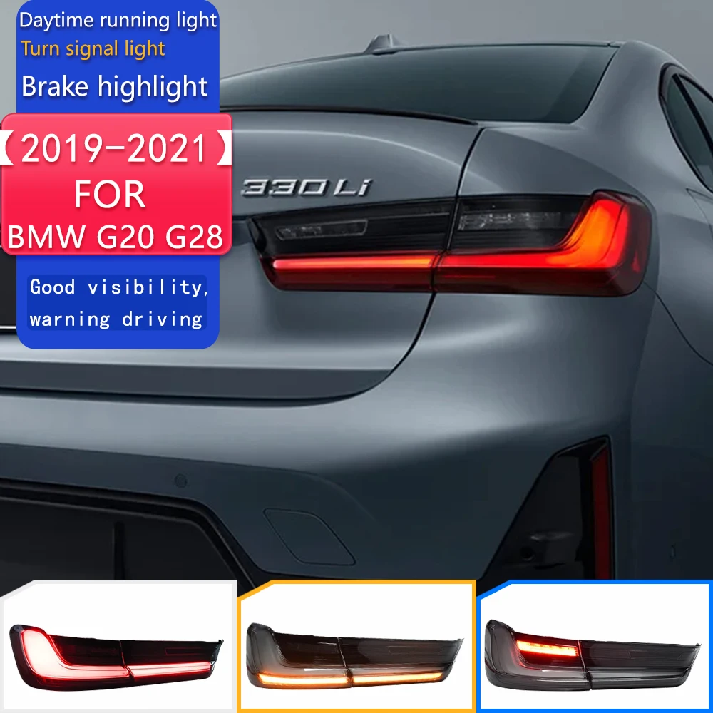 

Автомобильные фары для BMW G20 G28, светодиодный задний фонарь 2019-2021 325i 320i, задний противотуманный тормозной сигнал поворота, автоаксессуары