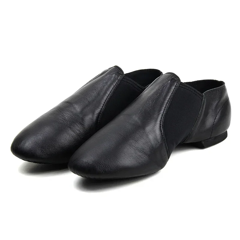 Zapatos de baile de Jazz de cuero genuino para hombres y mujeres, zapatos de baile de Salsa, Neo arch, sin cordones, Ballet Belly