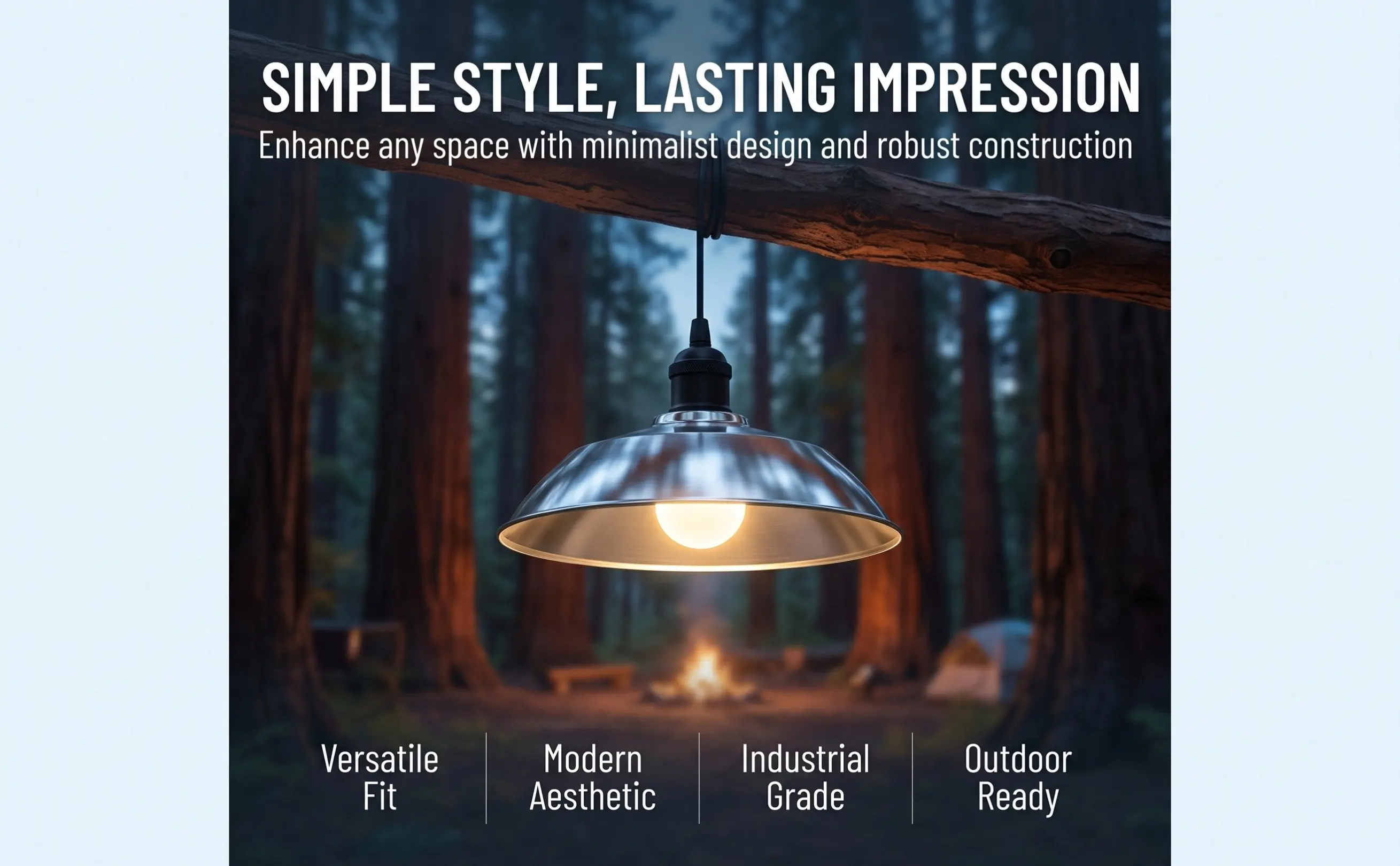 Stainless Steel Lamp Shade Outdoor Waterproof Modern Pendant Cover 4.5cm Diameter Rustic Industrial Street Light