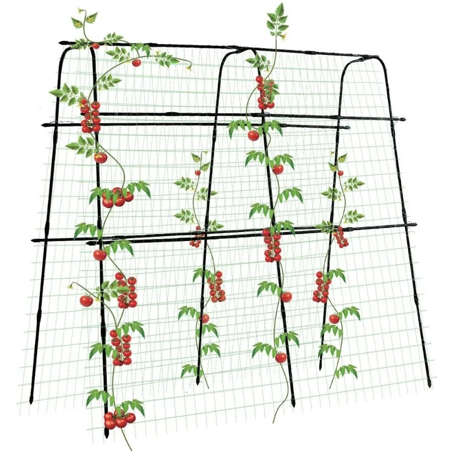 

Tall Garden Arch Trellis for Climbing Plants Outdoor 5 ft Tall Polyethylenated Stainless Steel Garden Arch for Climbing Vine Ve