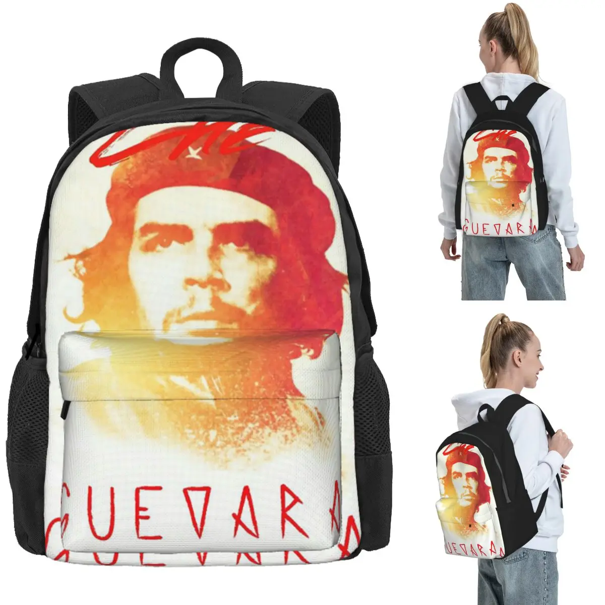 

Che Guevara Backpack Daypack Large Capacity Kids BookBag School Bag Shoulder Bags for Men Women