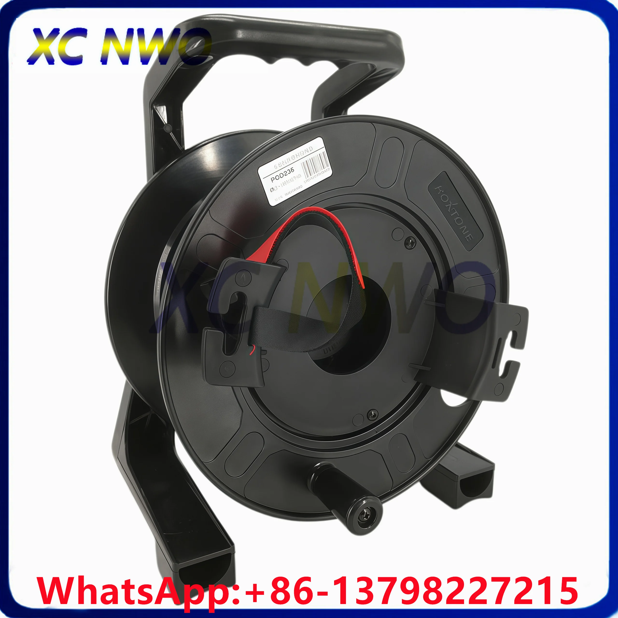 PCD235 Cable Drum  Portable Mobile Reel for Fiber Optic Armored DVI CPRI Network Audio Signal Roll Takeup Plastic Empty