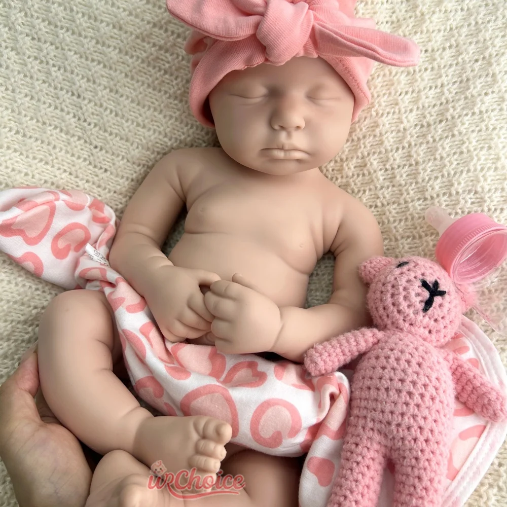 ตุ๊กตาซิลิโคนเหมือนจริง ขนาด 50 ซม. ปากเปิด สำหรับเด็กผู้หญิง/เด็กผู้ชาย รุ่น Loulou ตุ๊กตา Reborn น้ำหนักเท่าเด็กจริง ไม่ได้ลงสี ตุ๊กตาทารกแรกเกิดเนื้อนุ่ม สำหรับนักสะสมและศิลปิน