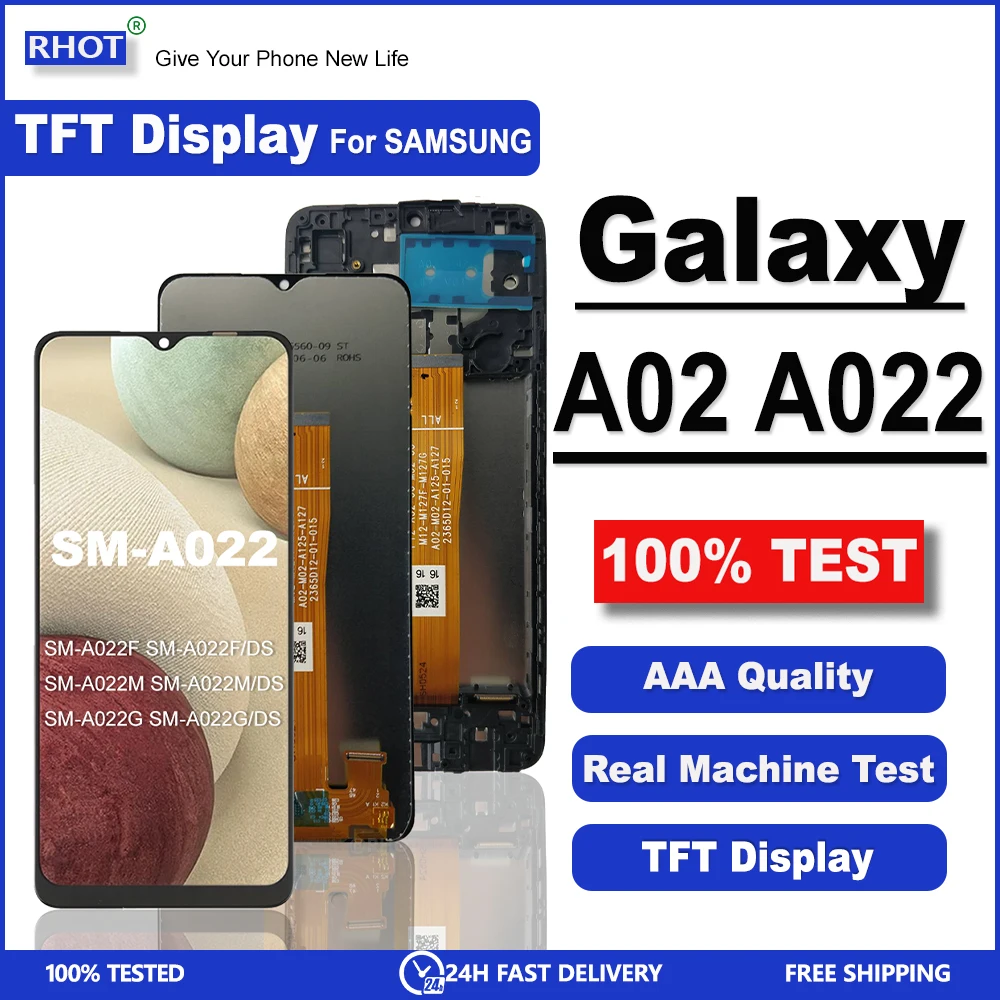 

6.5" For Samsung Galaxy A02 LCD A022F A022M A022G LCD Display Touch Screen Digitizer Assembly For Galaxy A022 LCD SM-A022 Screen