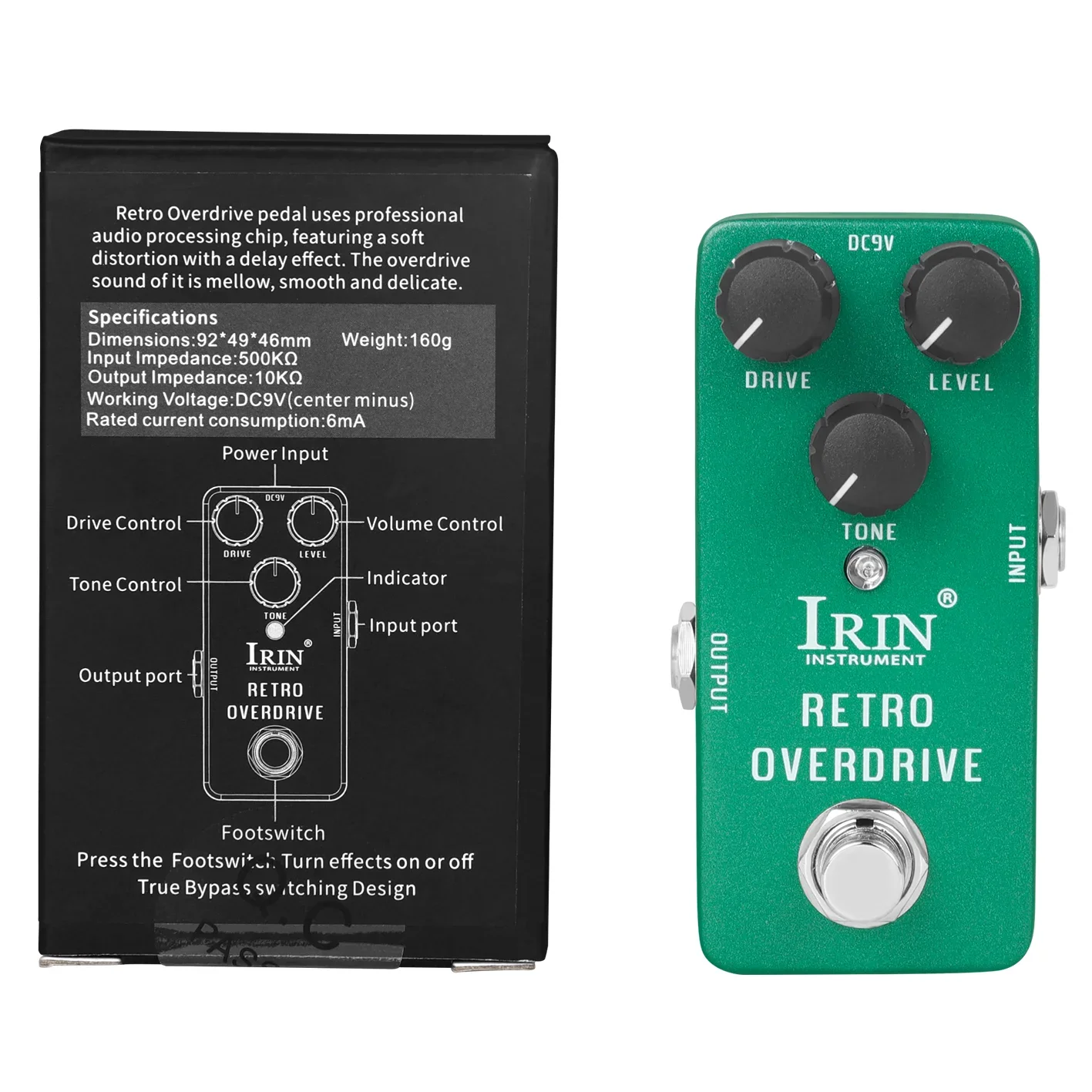 IRIN RS-01 تأثير الغيتار الكهربائي دواسة الرجعية سق تأثير دواسة صحيح الالتفافية واحدة الغيتار دواسة الغيتار الملحقات وقطع الغيار #3