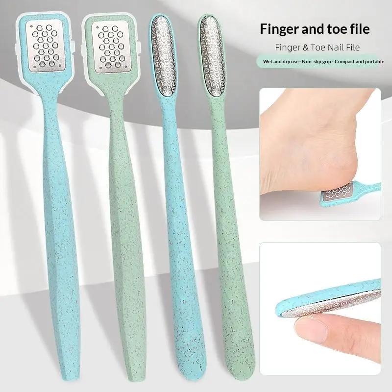 1Pcs Travel Essential Non Slip 3D Curved Foot File Ergonomic Handle Callus Remover For Dead Skin Between Toes Multi Color Optio