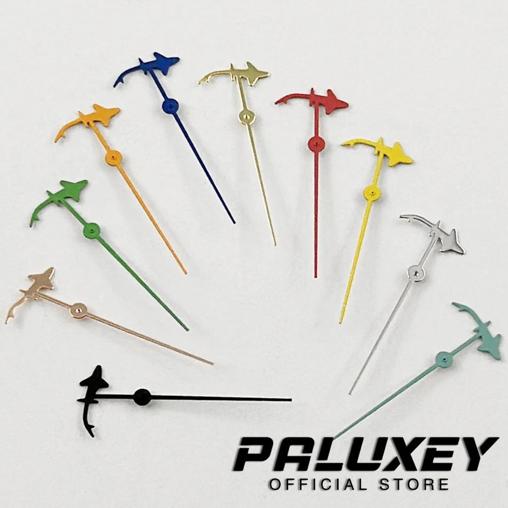 12.5MM Shark Second Hands Silver Red Black Orange Hands Suitable For NH35 NH36 NH38 NH39 NH70 NH72 Movement Replacement Parts