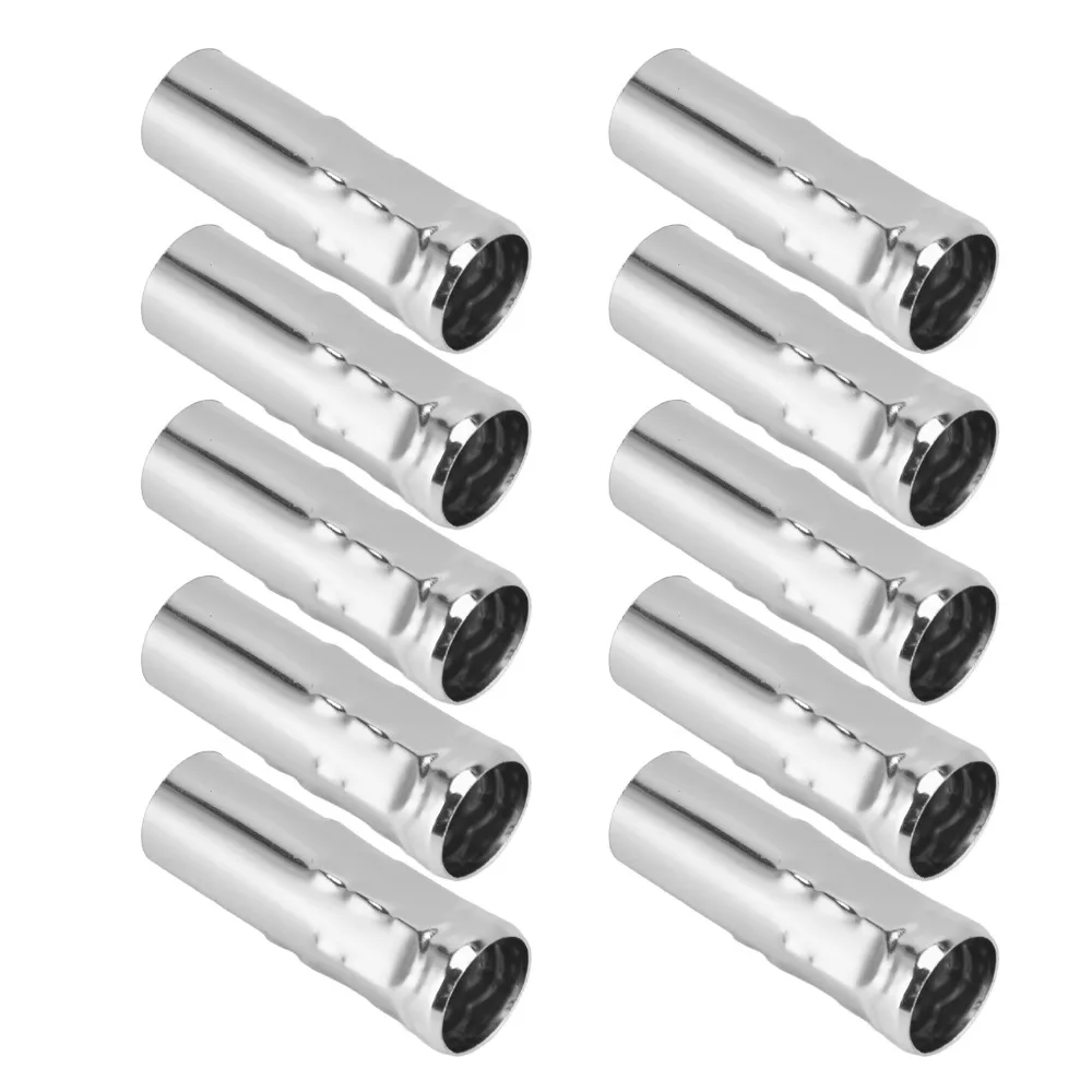 10PCS Exquisite E14 Candle Lamp Holder Metal Tube 25x80mm Lamp Base Tube Chandelier Socket Sleeve For Crystal Chandeliers