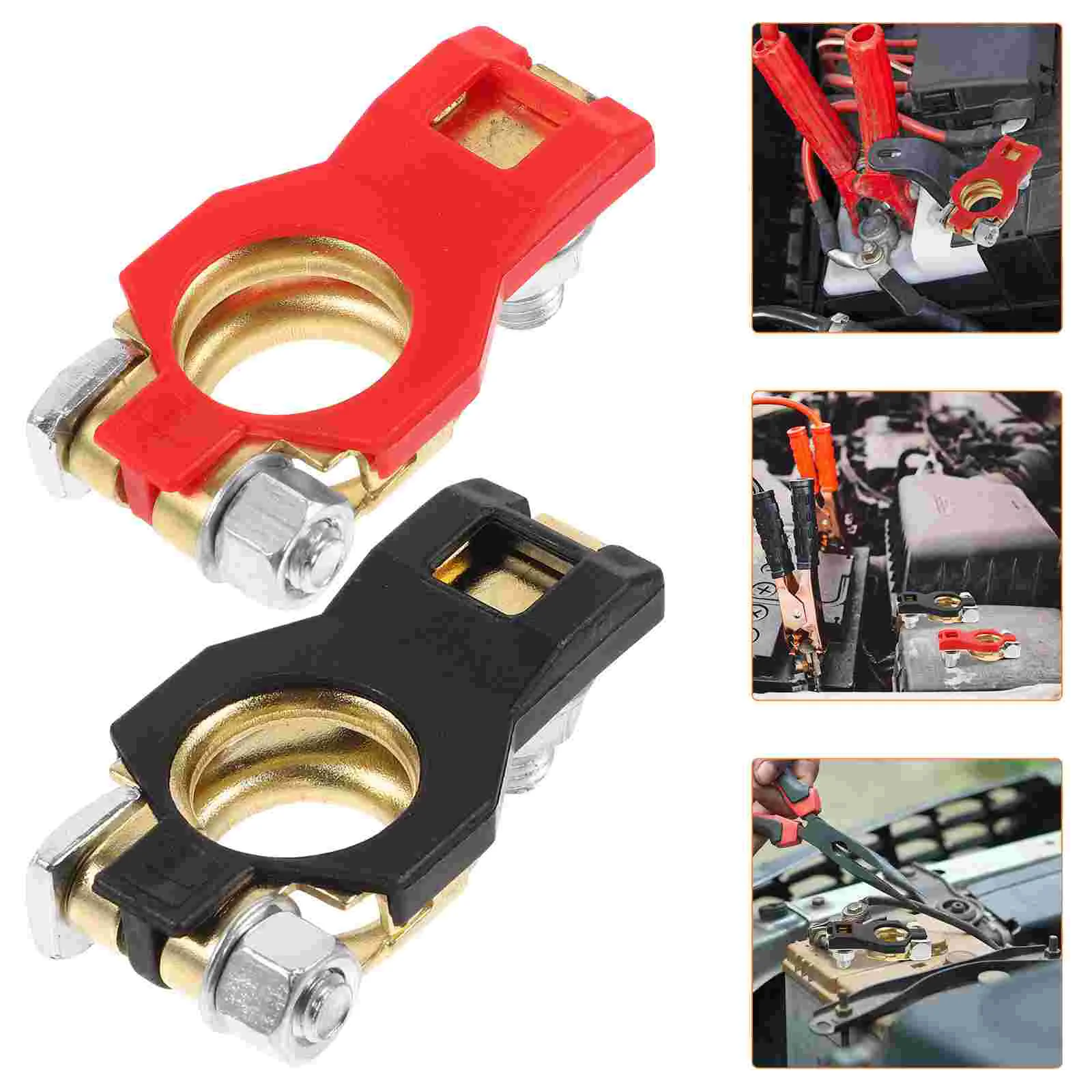 1 Pair Cable Clamp Terminal Connector Terminal Clamp Wiring Clamp Car Clips Electrical Test Clips