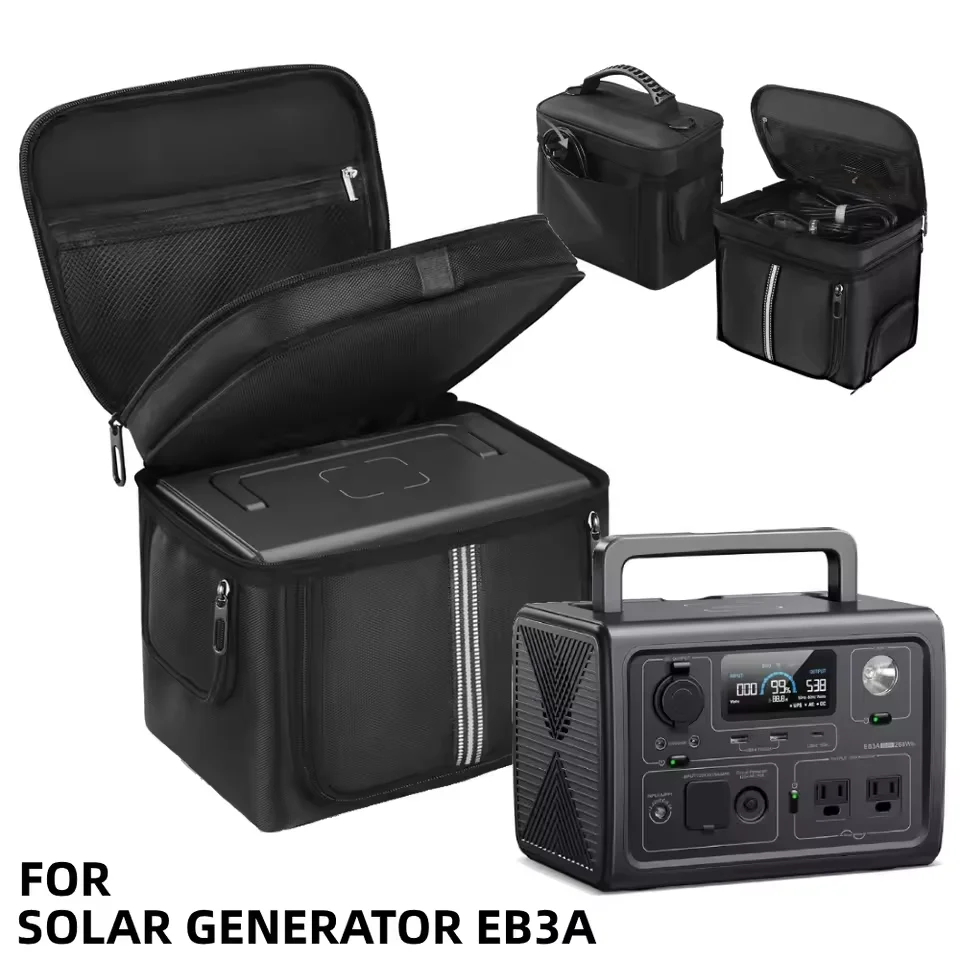 Travel Carrying Case Portable Power Station Storage Case Waterproof Protective Storage Bag for BLUETTI EB3A 268Wh Battery Backup