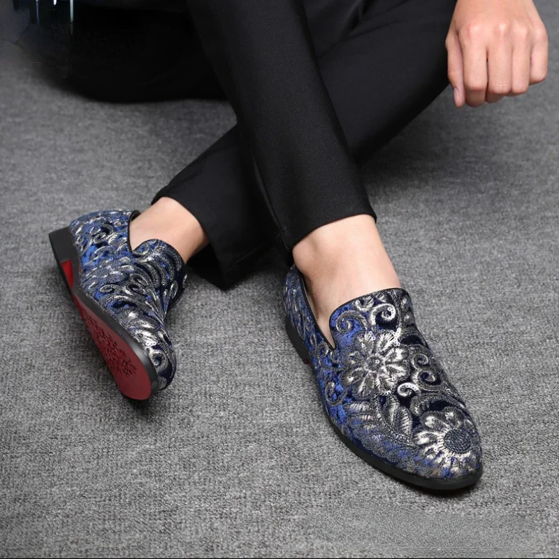 Men's Dress Shoes Elegant Wedding Loafers for Men Coiffeur Men Party Shoes Vintage  Formal Male Shoes Design Loafers