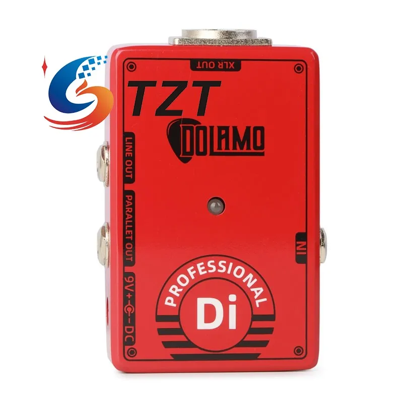 TZT Dolamo Professional Active Direct Box Active DI Box + Gain for Instruments Guitars Basses Violins