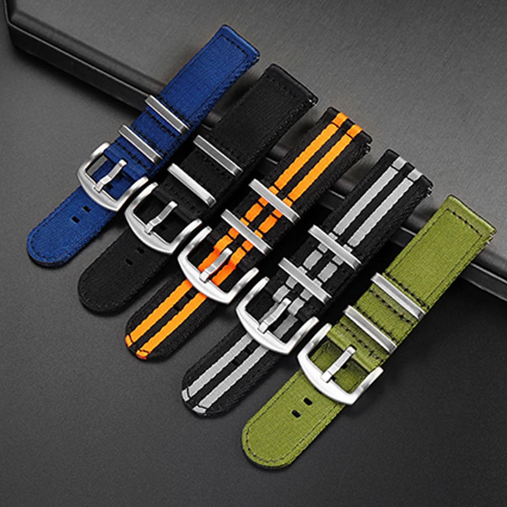 Smooth Nylon Strap 20 22mm Quick Release Men Bracelet Wrist Band Watchband for Samsung Galaxy Watch3 Amazfit GTR Huawei GT 2