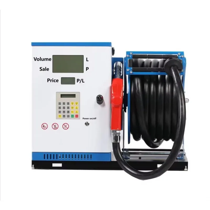 Professional Factory Car Mounted Convenient Mini Fuel Dispenser High Precision Power Automatic Refueling Machine With Hose Reel