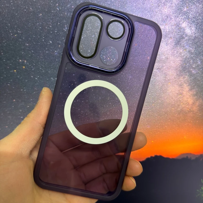 

Чехол MagSafe с магнитом для OnePlus 15, 5G One Plus 15, защитный чехол для камеры, мягкий силиконовый прозрачный бампер