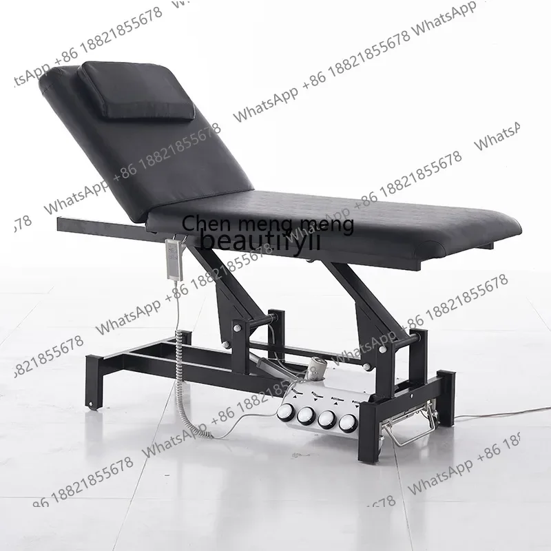 xqElectric Beauty Massage Bed Physiotherapy Tattoo Chair Massage Massage Bed Foldable and Hoisting Tattoo Couch