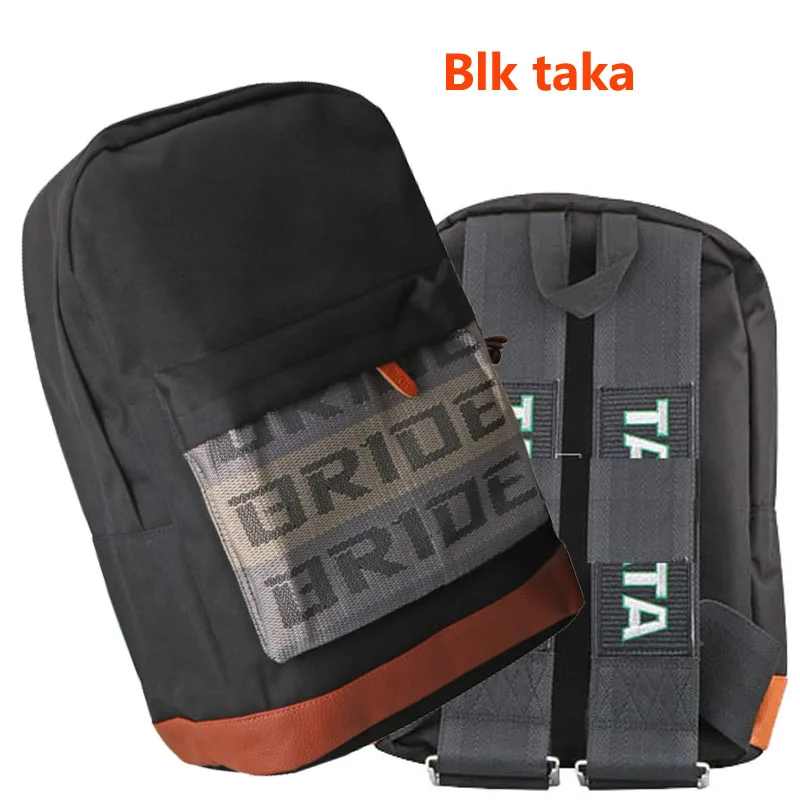 motorcycle backpack universal backpack men laptop racing tuning bag harness fabric straps seat covers takata bride backpack stap