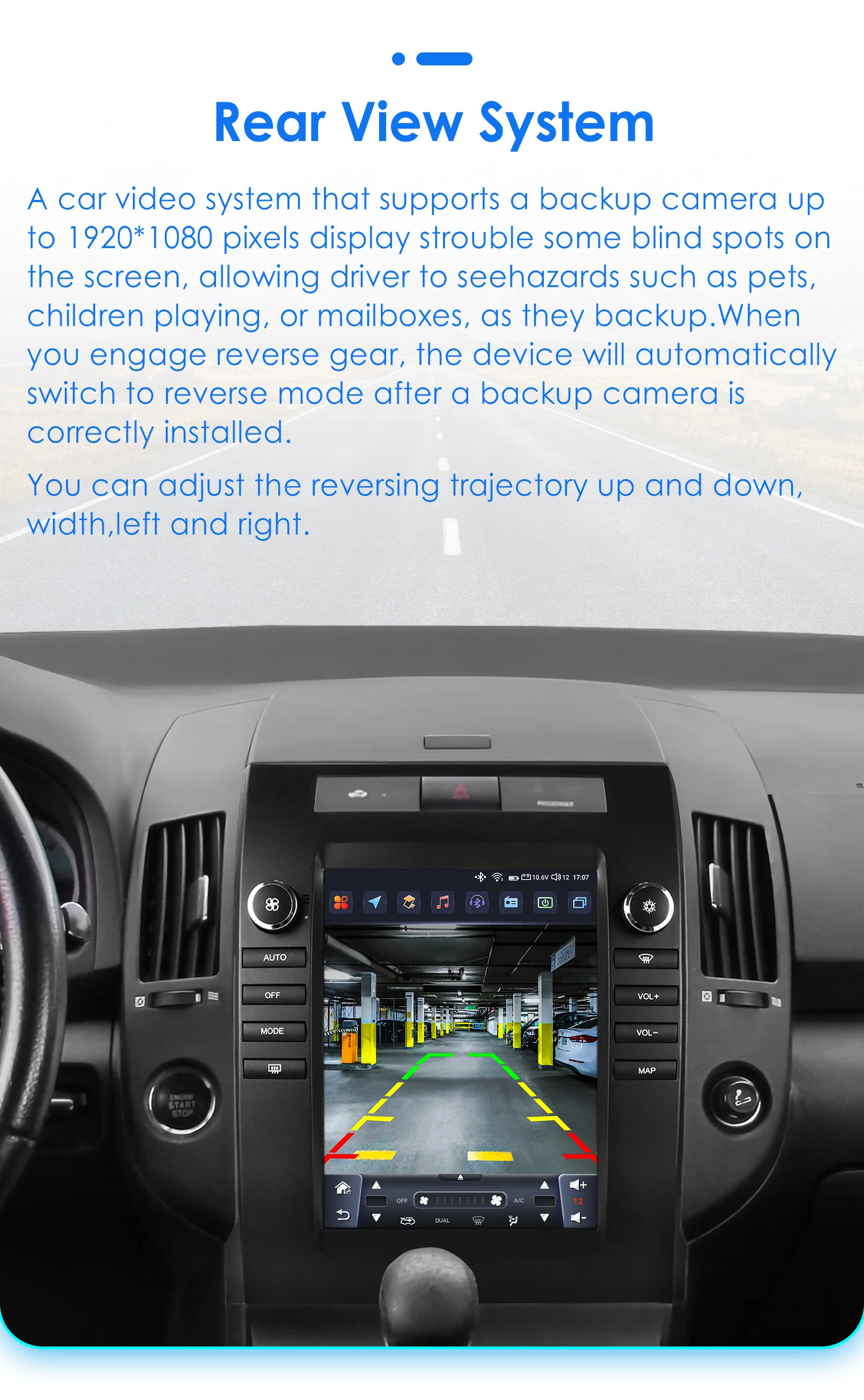 Hizpo 9,7" CarPlay Android Auto Autoradio für Toyota Verso 2004 - 2009 GPS Smart Multimedia Player Stereo 360 Kamera 4G WIFI RDS – Detail 36