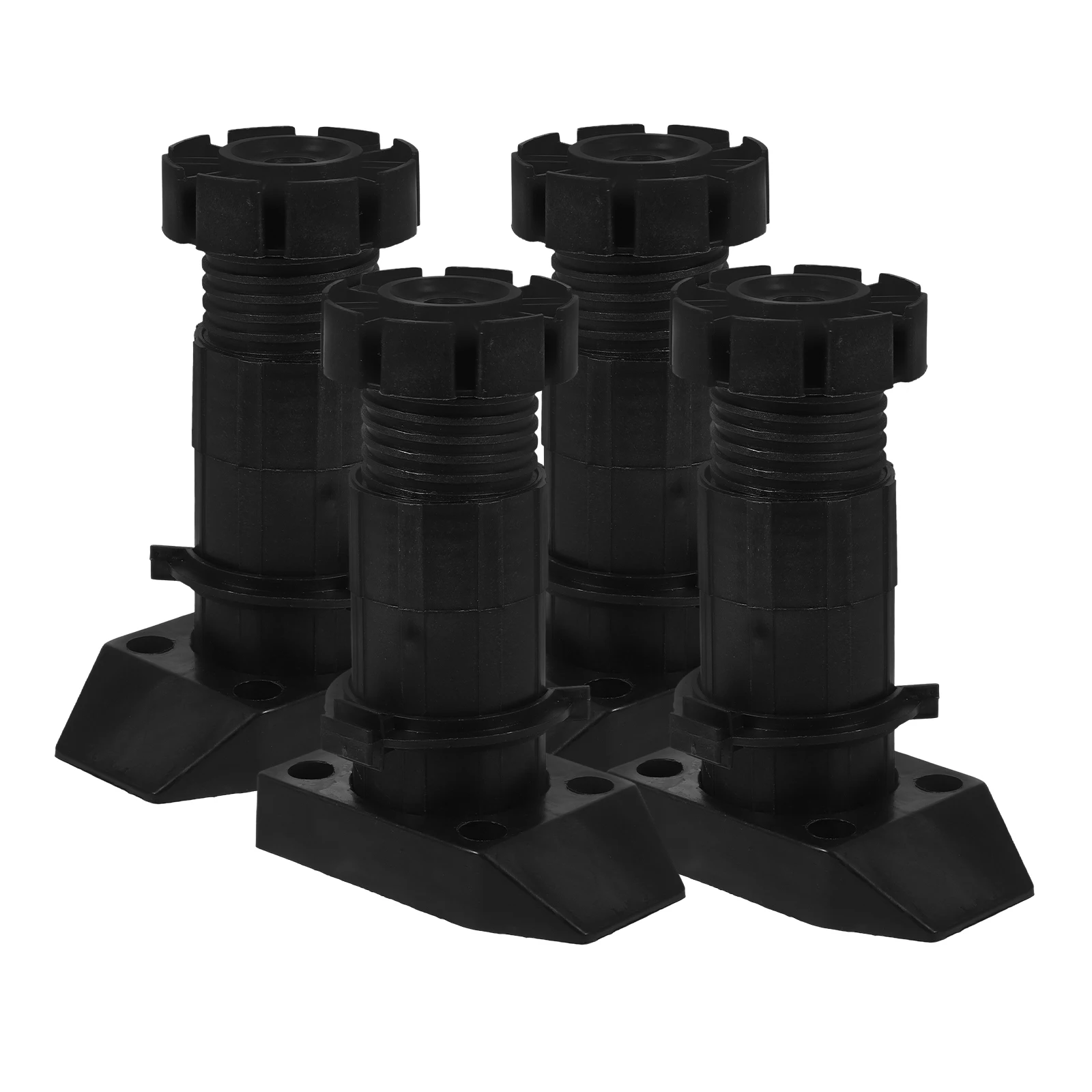

4 Pcs Cabinet Feet Levelers Adjustable Furniture Legs Thickened Plastic Support Kitchen Wardrobe Bathrooms Stable
