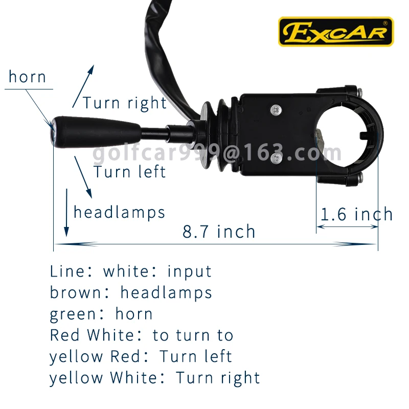 Golf cart combination switch, turn switch, headlight horn switch, suitable for EXCAR golf cart