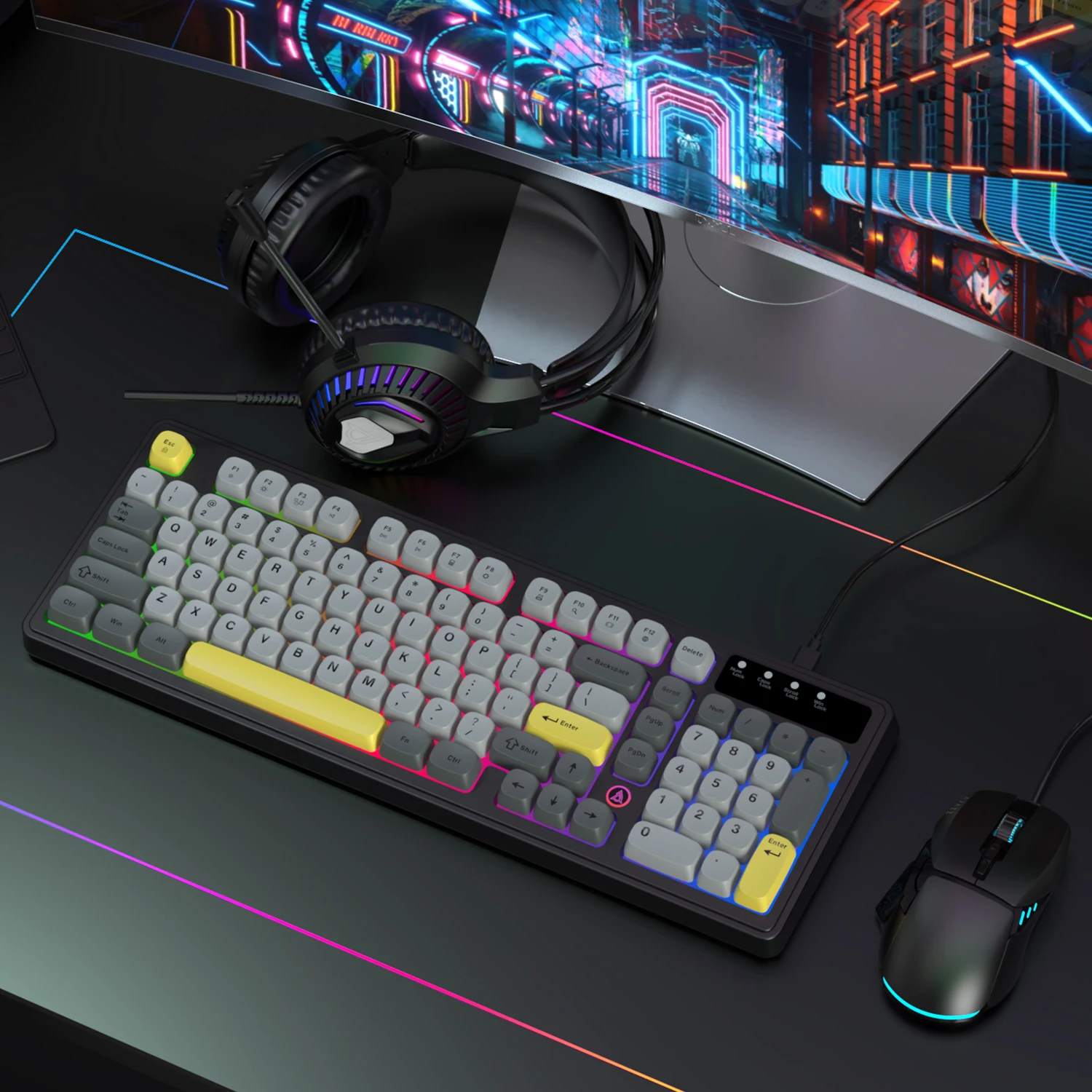 AJAZZ AT120 Bundle: Gaming Key - Keyboard Mouse Bundle Gaming recension och pris