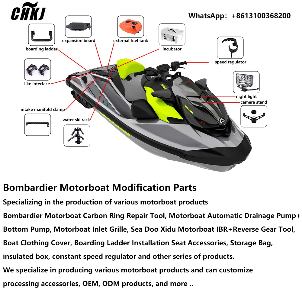 RXP-X Passenger Seat With Two Grab Handles OEM 295100923 Waterproof Jet Ski Seat For Sea-Doo RXP-X 255 260 300