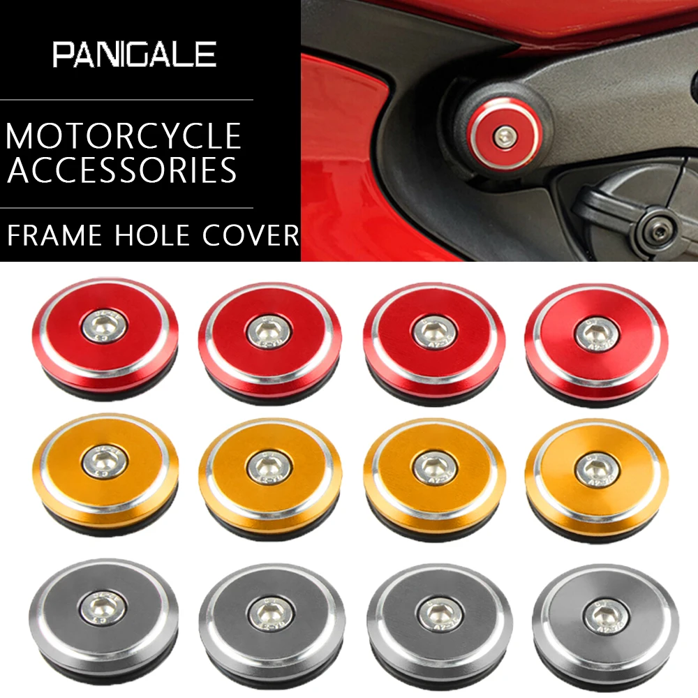 

For Ducati Panigale V4 2018-2024 Streetfighter V4 V4S Accessories Motorcycle Frame Hole Cap Decorative Cover Plug Bolts Screws