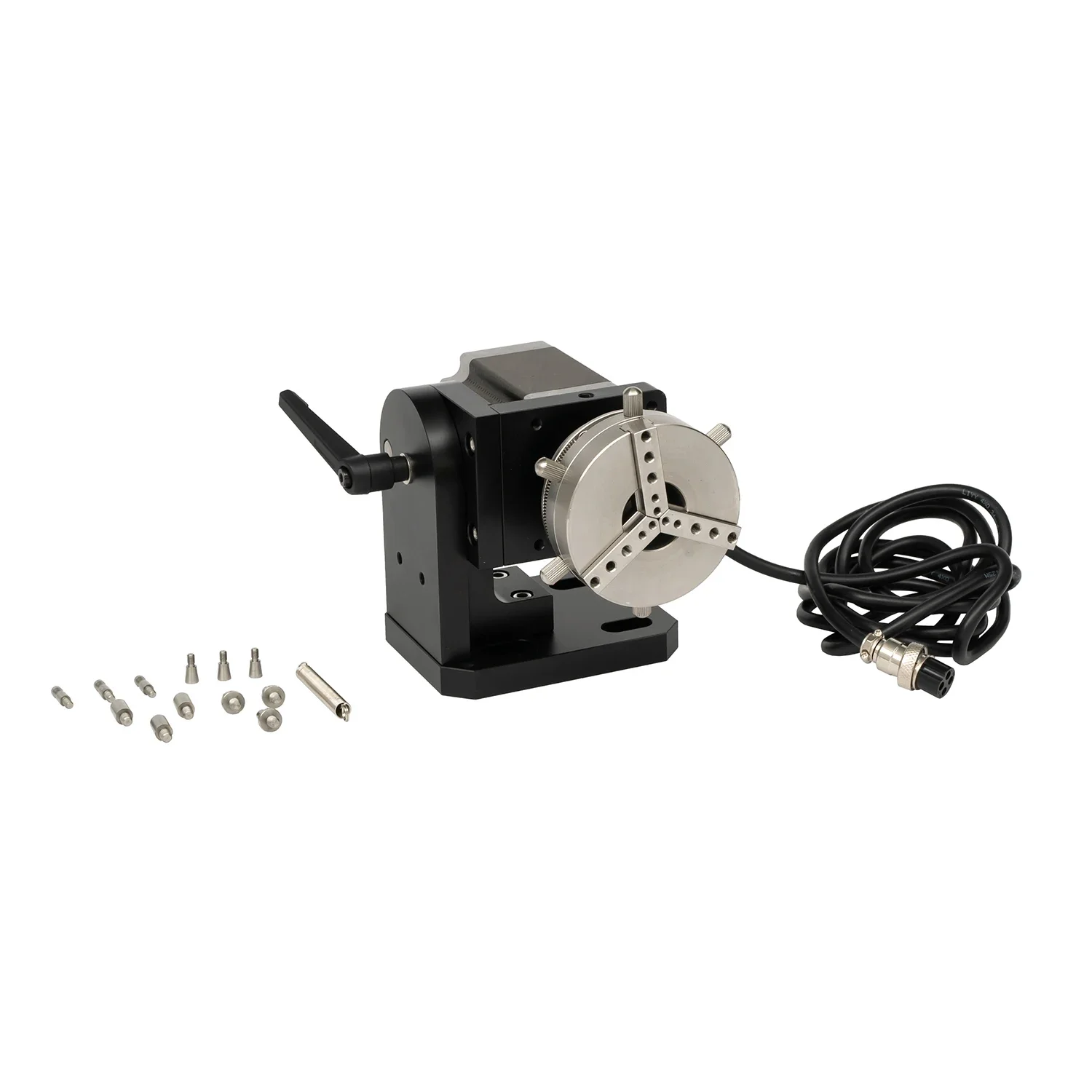 Ring Jewelry Metal Rotating Mini Self-locking Rotating Jig Shaft Laser Marking Machine Ring Marking Chuck