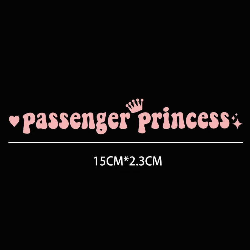 15*2.3CM Passenger Princess Car Stickers Funny Creative Stickers for Car Rearview Mirrors