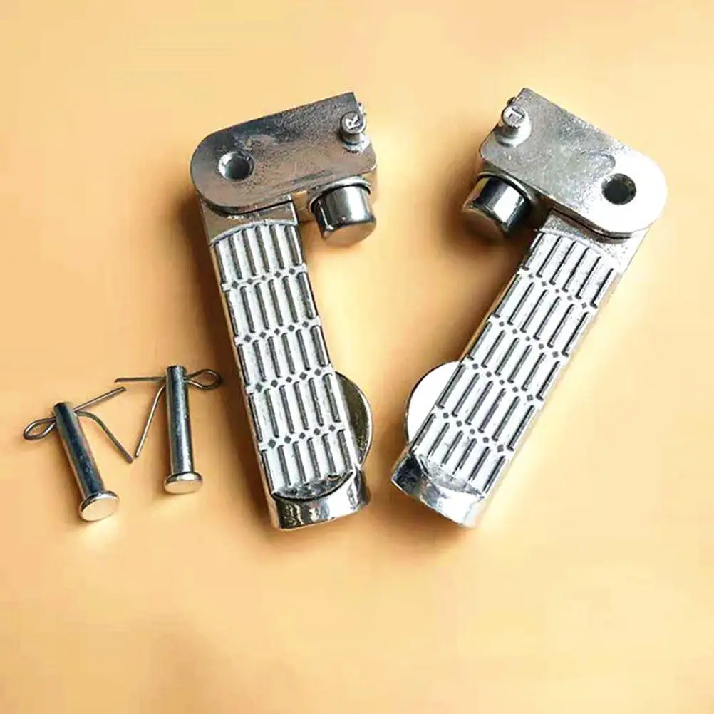 1Pair Aluminum Alloy Electric Vehicle Foot Pegs Heavy Duty Pedals for E Scooter E Bike Long Distance Riding Stable Grip