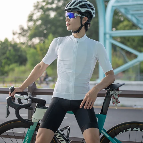 Imagen 2 del producto HISERWA-Camiseta de ciclismo para hombre, camiseta de manga corta para bicicleta de verano, ropa de ciclismo para bicicleta de carretera, camiseta transpirable para equipo profesional MTB