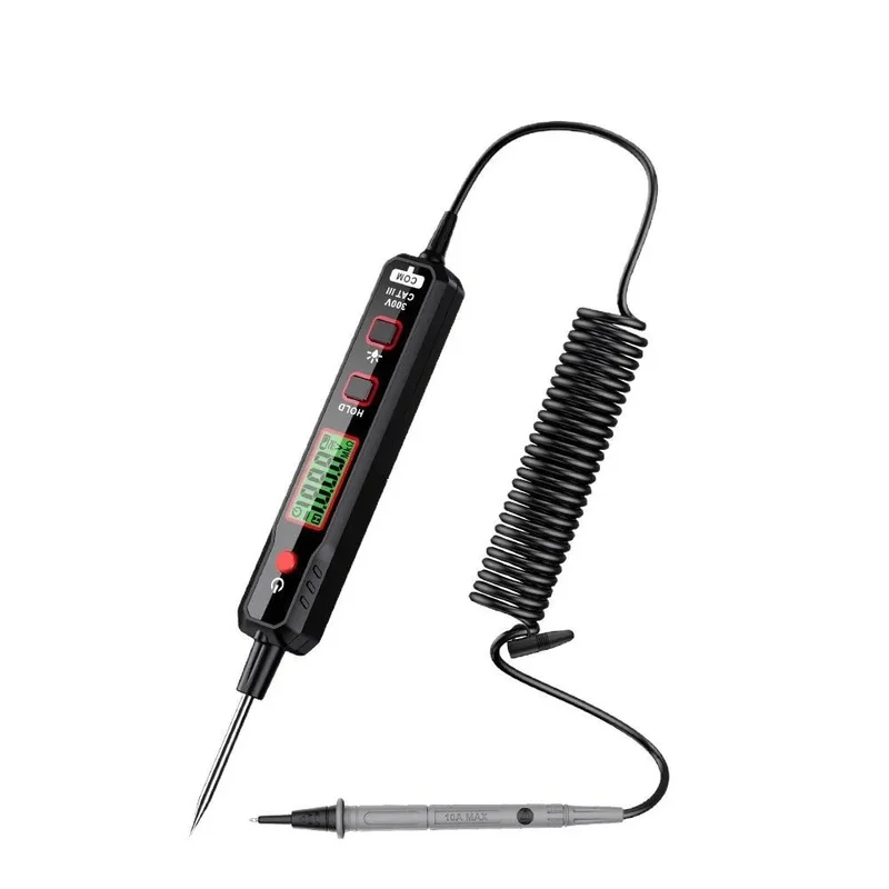 Lorvmed Digital Backlight HT86 Car Circuit Voltage Tester Pen Vehicle Fuse Diagnostic Testing Probe Tool