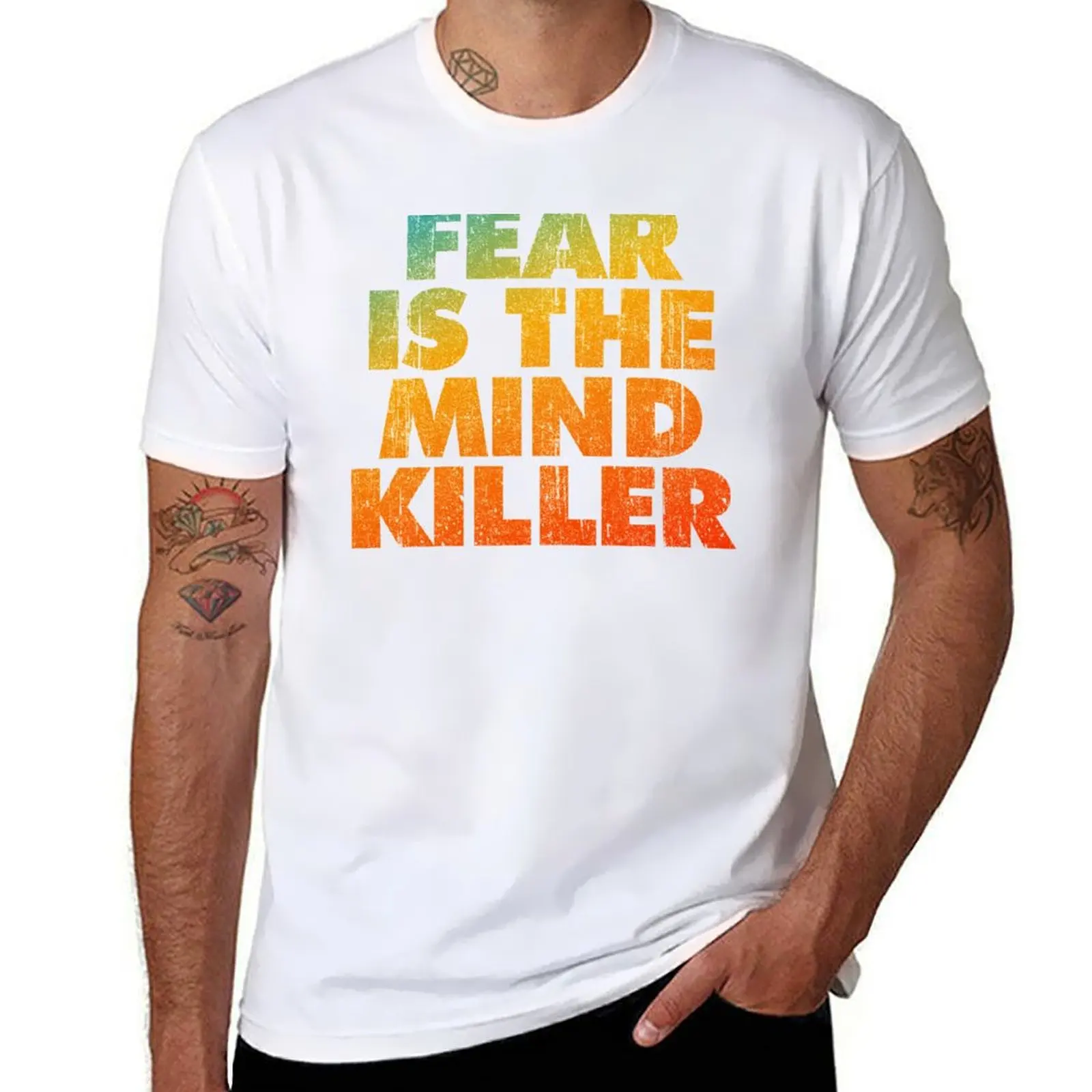 

Fear Is The Mind Killer T-Shirt t shirts for man pack white man t shirt heavy cotton T-Shirt