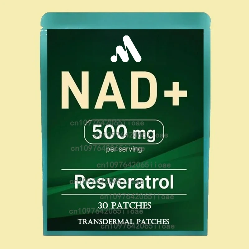 

30 патчейNad с трансмиссиональными патчами Resveratrol против старения, энергии и поддержки мозга