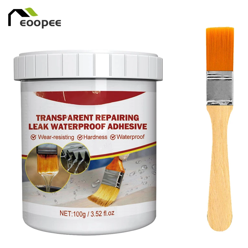 Waterproof Coating Sealant Agent Transparent Invisible Paste Glue Leak-Proof Coating for Bathroom Floors and Renovation Projects