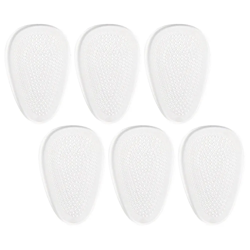 

3pcs Transparent Heel Pads Non-Skid Massage Insoles For High Heels Women Shoe Inserts Fatigue Relief Gel Cushion Heel