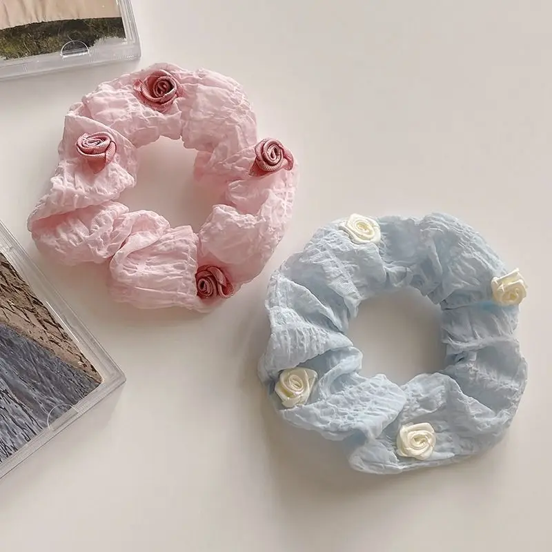 Camélia francesa cólon scrunchie feminino de alta qualidade cabelo de almôndega com salsicha gorda cabeça gravata cordão de cabelo faixa de couro