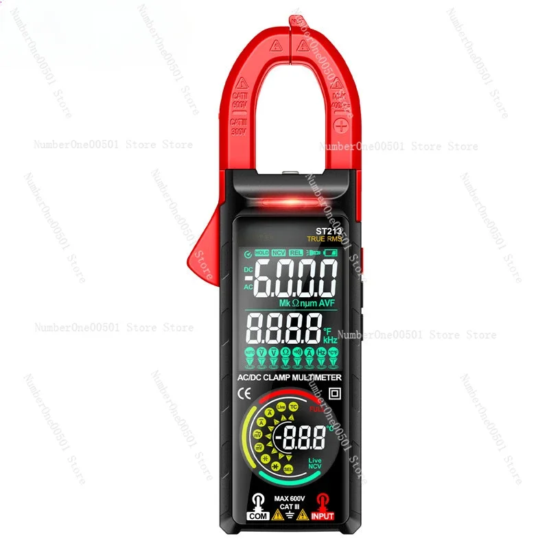 Intelligent Double Screen Clamp Meter  Multimeter High Precision DC  Current Meter Automatic Current  Meter