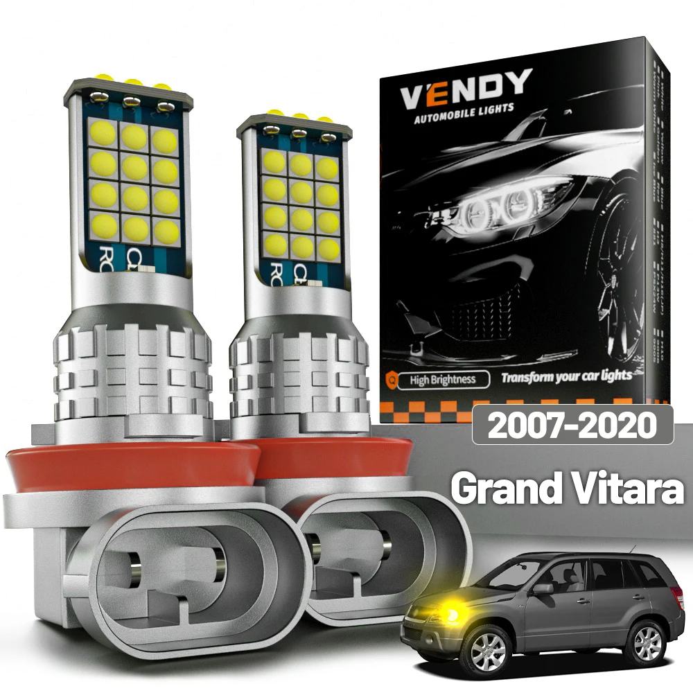 2 Stück LED-Nebelscheinwerfer für Suzuki Grand Vitara 2007-2020 2009 2010 2011 2012 2013 2014 2015 2016 2017 2018 2019 Canbus Zubehör