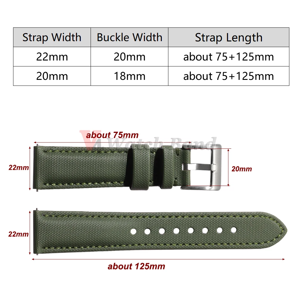 20 مللي متر 22 مللي متر أشرطة القماش الشراعية لأوميغا بلانكبين ل سايكو الغواصين الساعات الرجال النساء الإفراج السريع مقاوم للماء حزام (استيك) ساعة