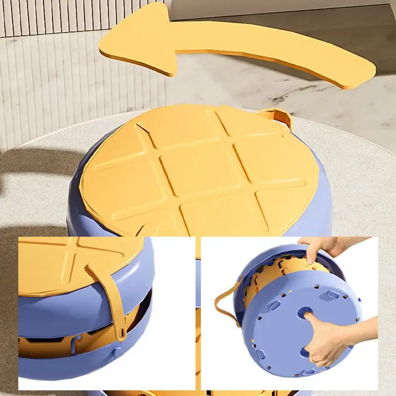 Portable Potty For Toddler Travel Training Toilet For Car Camping Indoor Outdoor Bathroom For Baby Kids Children Foldable Potty