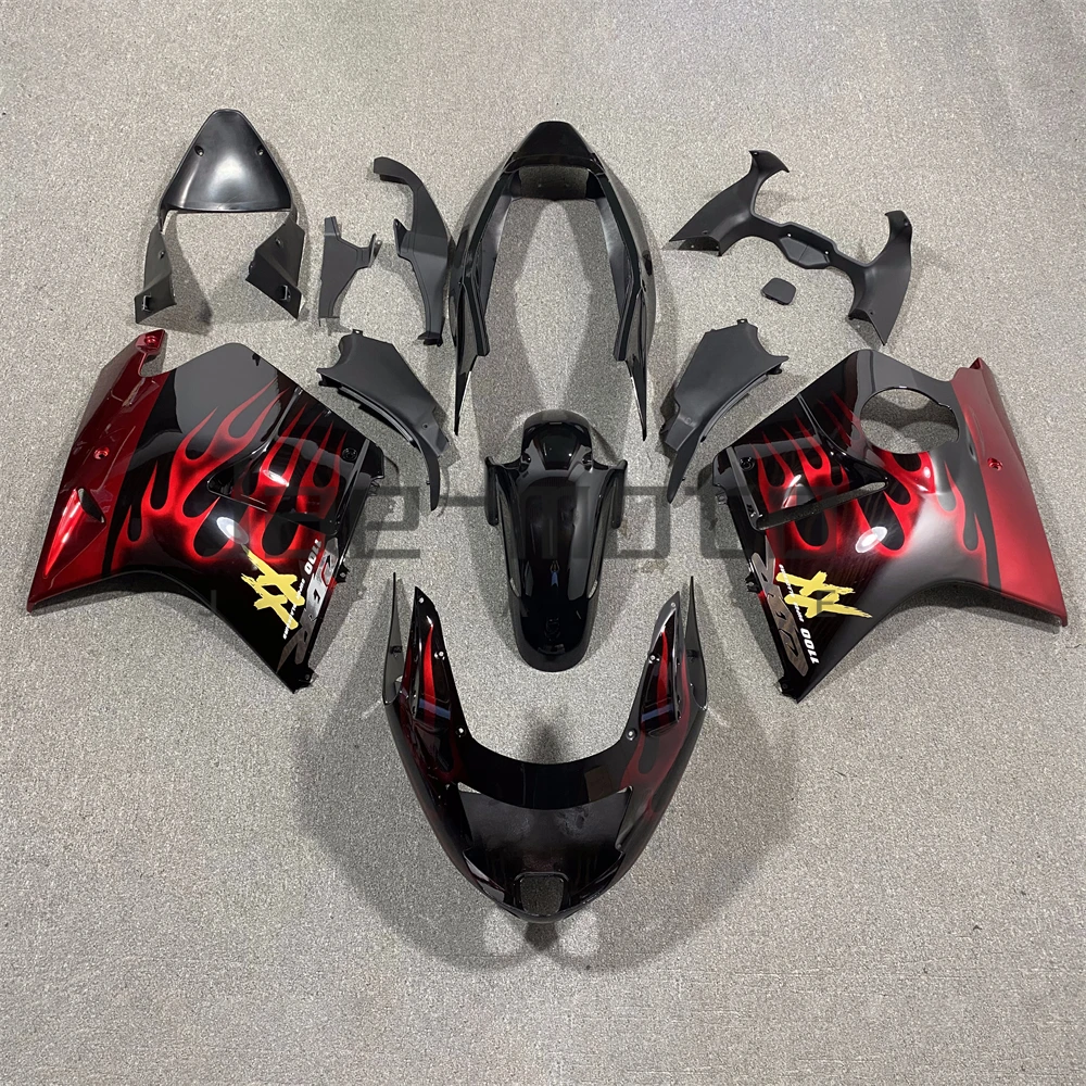 For Super Blackbird CBR1100XX 1996-1999-2003-2007 Injection ABS Plastics Full Fairings Kit Mold Replace Accessories Black Red B