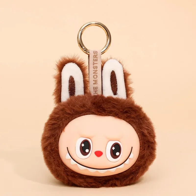 New Labubu Plush Keychain Cartoon Labubu Backpack Pendant Car Key Decoration Coin Purse Plush Pendant Children Toys Gifts