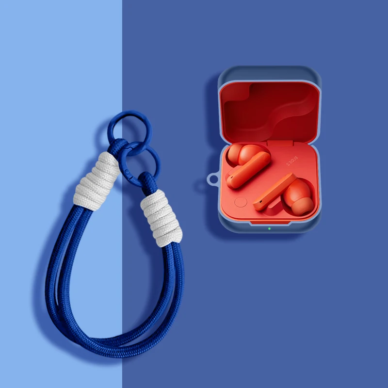 For CMF by Nothing Buds 2A Case Silicone Protective Sleeve Skin Cover Wireless Bluetooth Earphone Bags With Landyard Accessory