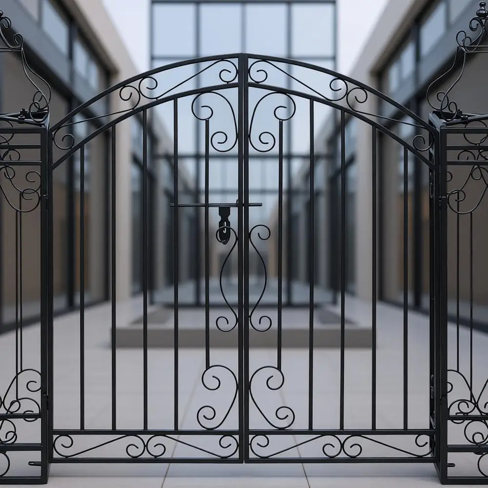 

Black Wrought Iron Medium Durable Garden Gate, Home & Garden, Lawn & Garden, Outdoor Living, Outdoor Structures, Garden Arches,