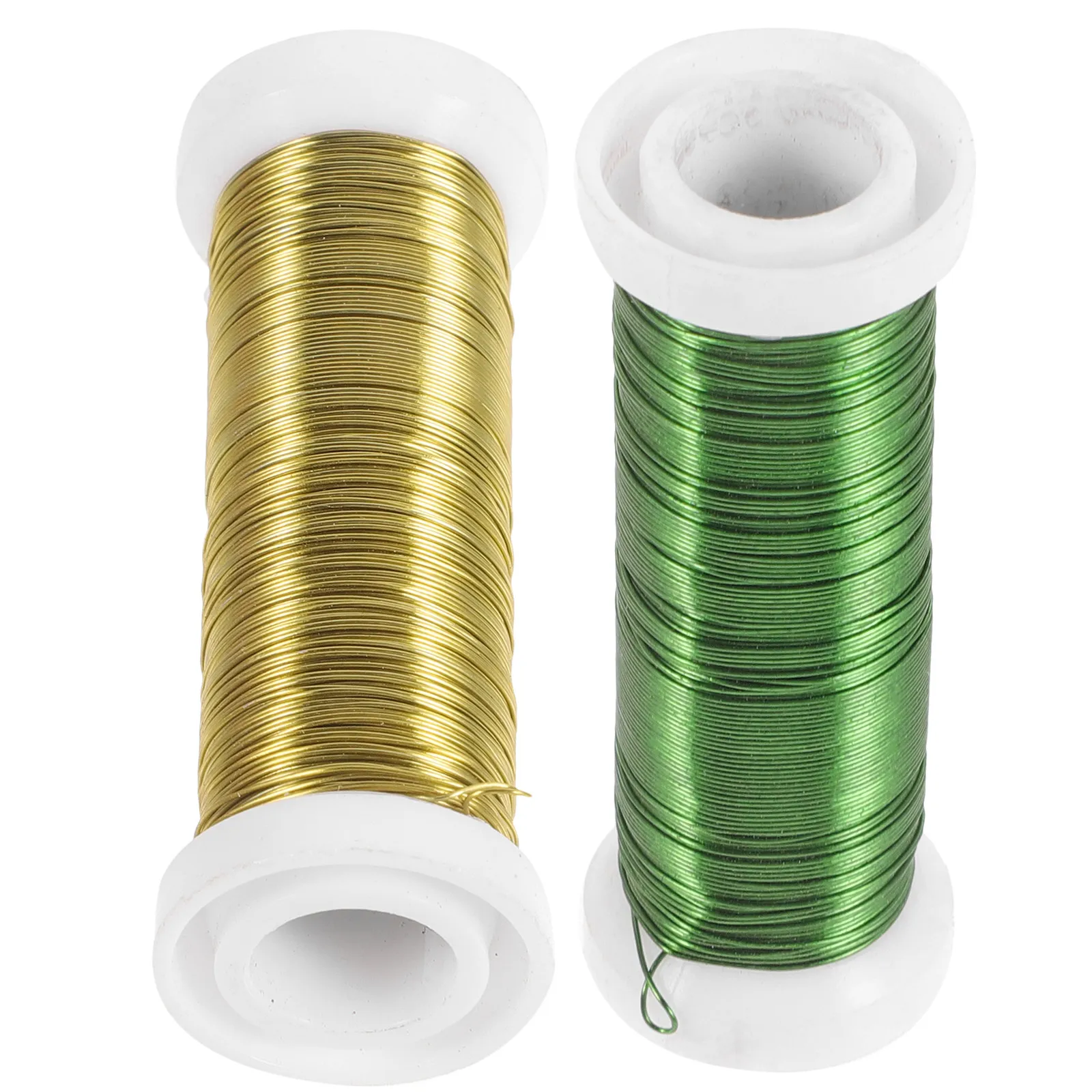 

2 Rolls Floral Wire Stem Florist Flower Wire DIY Artificial Flower Stems Wedding Bouquet Floral Crafts Arrangement Supplies