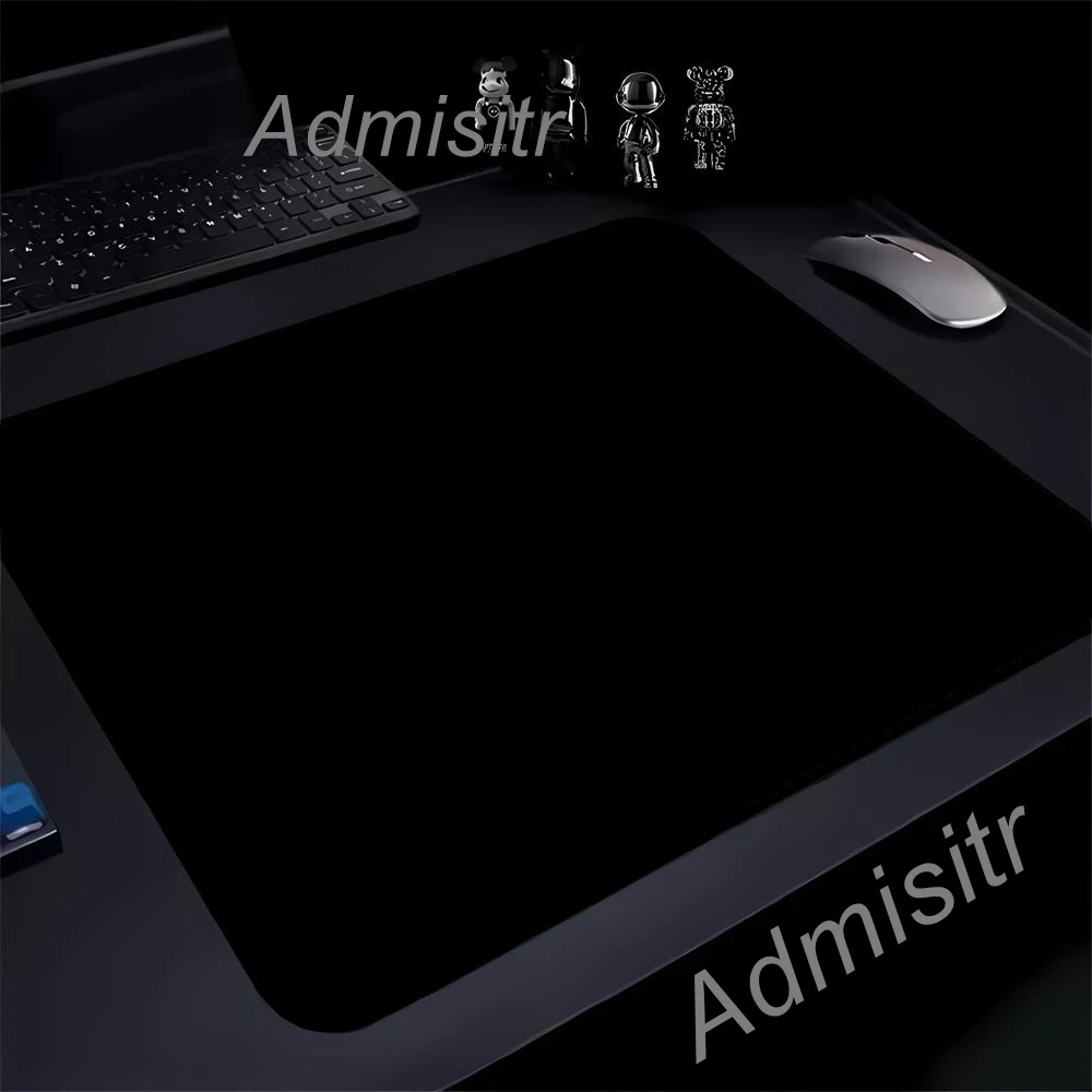 

45X40 Large Black Mouse Pad Simple Office Computer Keyboard Pads Pure Natural Rubber Mousepad XL Laptop Desk Mat for PC Gamer